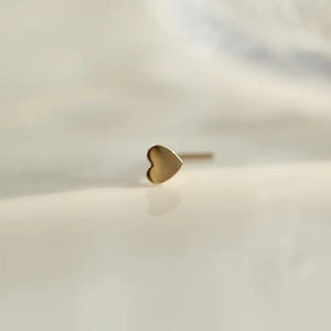 14k Nose Ring Stud 20 Gauge L-Shaped Nose Piercing Jewelry