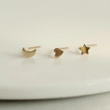 14k Nose Ring Stud 20 Gauge L-Shaped Nose Piercing Jewelry