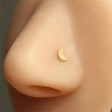 14k Nose Ring Stud 20 Gauge L-Shaped Nose Piercing Jewelry