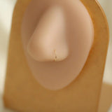14k Nose Hoop Ring for Small Nose Piercings
