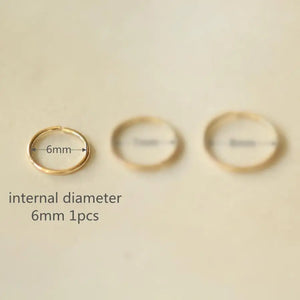 14k Nose Hoop Ring for Small Nose Piercings