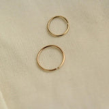 14k Nose Hoop Ring for Small Nose Piercings