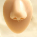 14k Nose Hoop Ring for Small Nose Piercings
