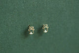 14k Reindeer Snowflake Christmas Heart Earrings Dainty Minimal Style Kids
