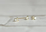 14k Bunny Crystal Earring Minimalist Vintage Jewelry Kids Girls Gift