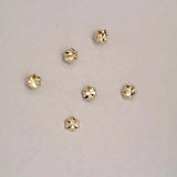 14k Reindeer Snowflake Heart Crystal Earrings Studs for Kids