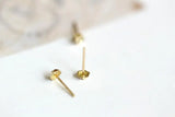 14k Reindeer Snowflake Heart Crystal Earrings Studs for Kids