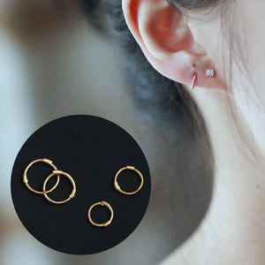 Trendy 9k Mini Earrings for Women Jewelry