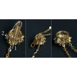 Crystal Ball Sun Necklace Minimal Victorian Gift