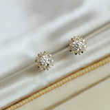 Crystal Ball Sun Necklace Minimal Victorian Gift