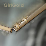 9k Solid Aircraft Crystal Stud Earring Minimal Style Gift Bridesmaid