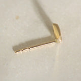 9k Geometric Diamond Stud Earrings Dainty Women Minimal Style Gift