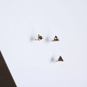9k Crystal Stud Earring Mini Dainty Women Gift Bridesmaid