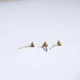 9k Crystal Stud Earring Mini Dainty Women Gift Bridesmaid