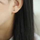 9k Crystal Stud Earring Mini Dainty Women Gift Bridesmaid