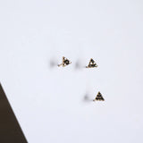 9k Crystal Stud Earring Mini Dainty Women Gift Bridesmaid
