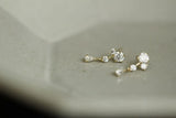 Crystal Studded Dainty Earrings for Women Minimal Style Gift