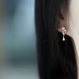 Crystal Studded Dainty Earrings for Women Minimal Style Gift
