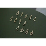 Grilgold 9k Ins Digital Pendant for Careful Girl