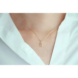 Grilgold 9k Ins Digital Pendant for Careful Girl