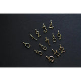 Grilgold 9k Ins Digital Pendant for Careful Girl