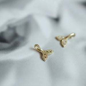 Mermaid Tail Shape 9k Necklace Pendant for Women