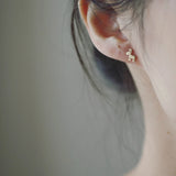 9k Solid Red Nose Fawn Earrings - Christmas Snowflake Tree Candy Gift