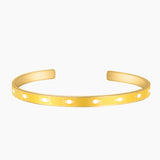 Personalised Evil Eye Enamel Bangle Stainless Steel Bracelet