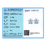 S925 Sterling Silver Petal Stud Earrings For Girls
