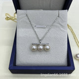 SOUTH SEA ROUND PEARL PENDANT NECKLACE