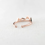 Green Copper Mountain Rings Adjustable Rings For Women Couple