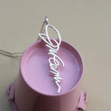 Personalized Name Engraved Discs Chokers Monogram Valentine Necklace