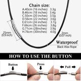Men Women Braided Rope Necklace Waterproof