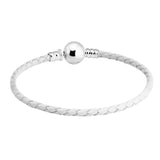 Leather Bracelet Women Pulseira Hombre Masculina Silver 925 Jewelry