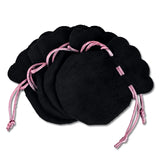 Pink Ribbon Flannel Bag Pouch For Bead Charm Earrings Necklace