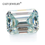 Cert. GREEN VVS1 EMERALD Cut Moissanite Supplier Factory