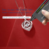 Heart Shape Moissanite Necklace 925 Sterling Silver Pendant for Women