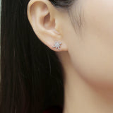 D Moissanite Stud Earrings 925 Sterling Silver Jewelry Hot Sell