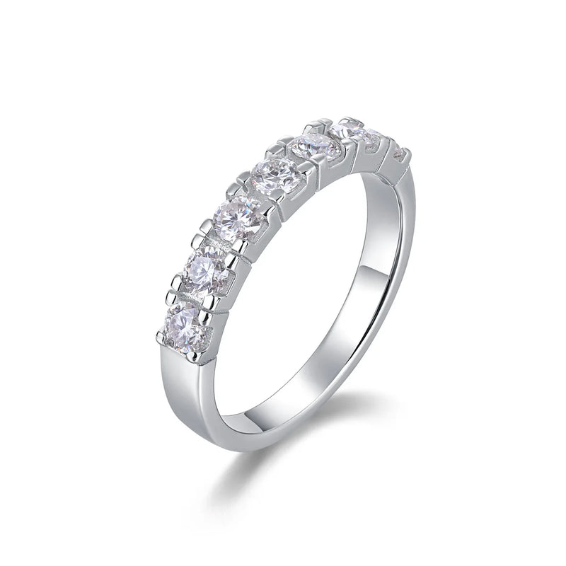 Moissanite Ring VVS1 Solitaire Lab Diamond Ring for Women