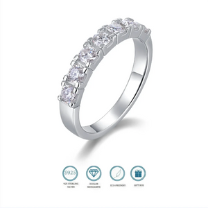 Moissanite Ring VVS1 Solitaire Lab Diamond Ring for Women