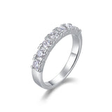 Moissanite Ring VVS1 Solitaire Lab Diamond Ring for Women