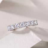 Moissanite Ring VVS1 Solitaire Lab Diamond Ring for Women
