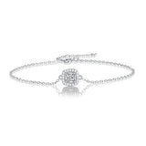 Moissanite 925 Silver Women's Diamond Bracelet D VVS1