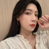 C Shape Hoop Clip Earrings Geometric Circle Ear Clip