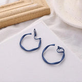 C Shape Hoop Clip Earrings Geometric Circle Ear Clip
