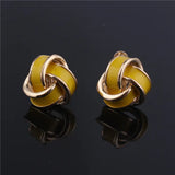 Candy Enamel Clip on Earrings for Women Wedding Party Charm