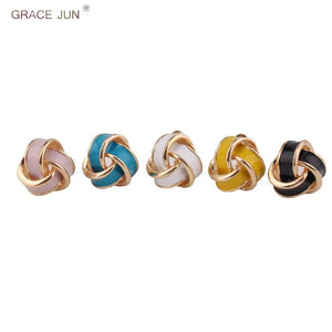 Candy Enamel Clip on Earrings for Women Wedding Party Charm