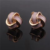 Candy Enamel Clip on Earrings for Women Wedding Party Charm