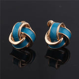 Candy Enamel Clip on Earrings for Women Wedding Party Charm