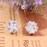 Simulated Pearl Rhinestone Clip on Earrings for Women